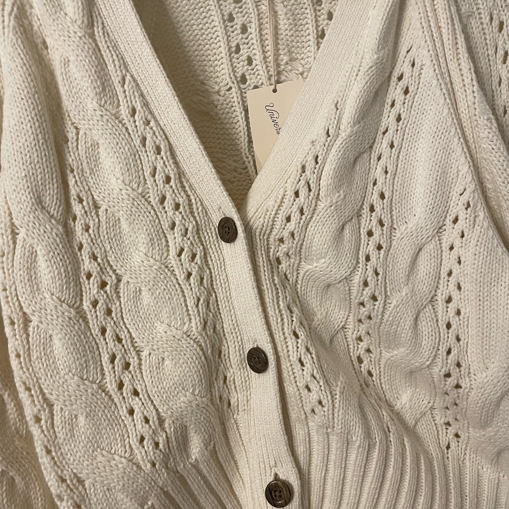 Cream knit cardigan